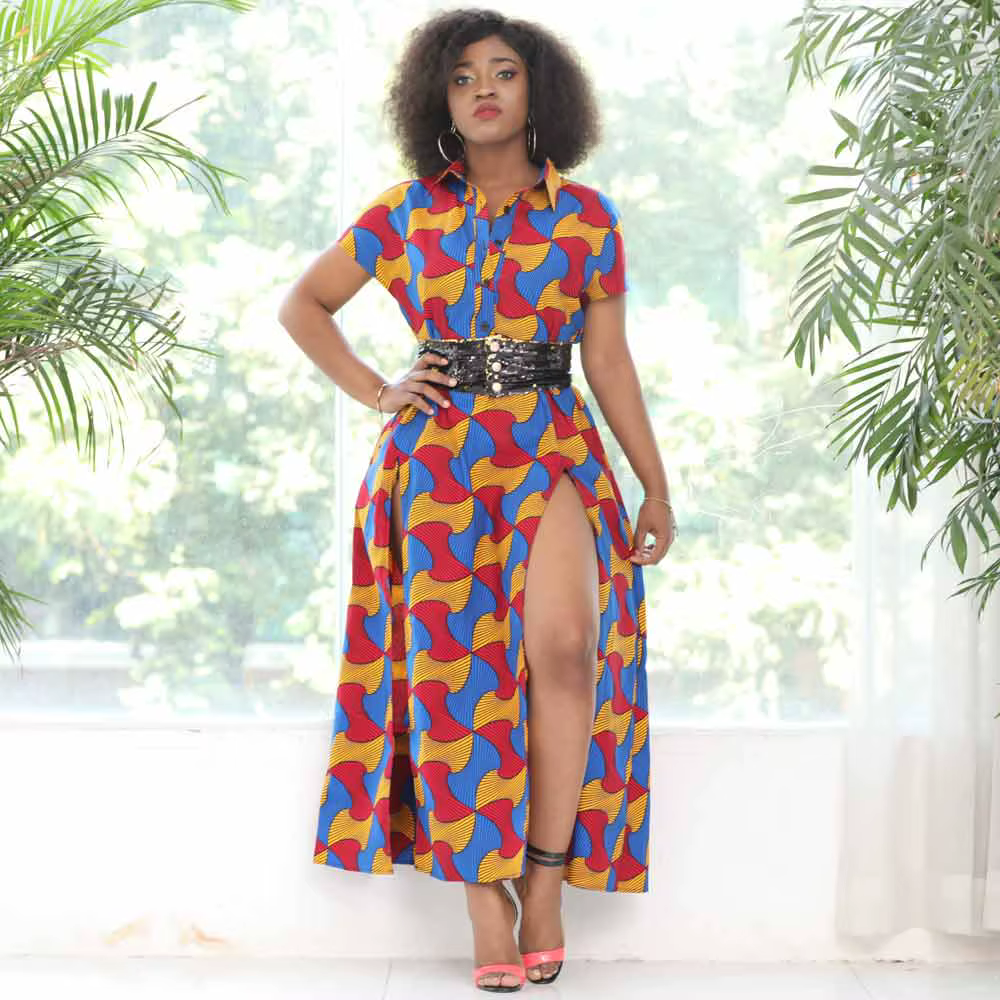 Robe Wax Africaine Taille XL