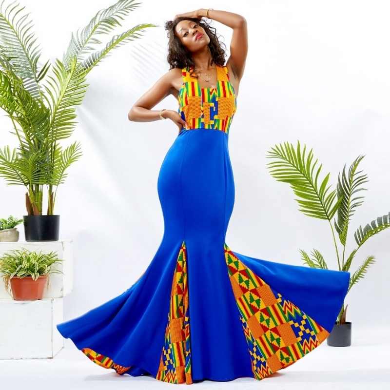 Robe Wax Africaine Taille L